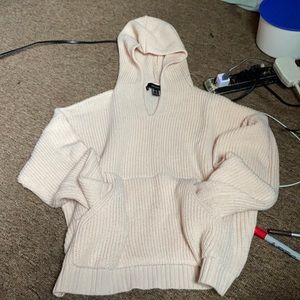 peach color Forever 21 hoodie